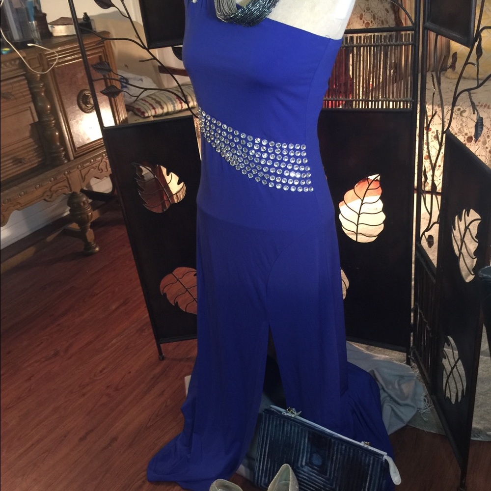 Royal Blue Evening Dress! - Picture 7 of 8